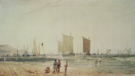 French Coast, with Fishing Boats